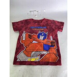 Transformers Optimus Prime Tie Dye Short Sleeve T-Shirt Top Kids Boys Size 4T